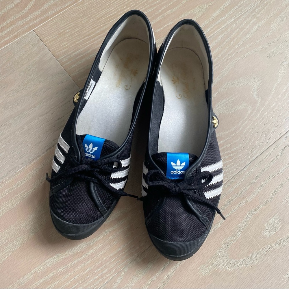 Vintage y2k adidas adria ballet flat sneakers black